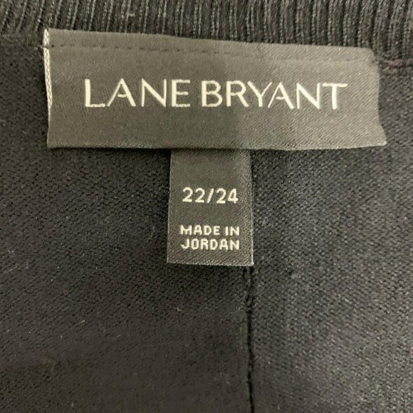 Lane Bryant 22 / 24 Black Pullover Sweater Crewnec - Picture 5 of 5